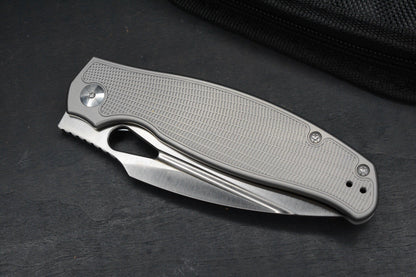 NEW Monterey Bay Knives Sabretooth Frag Pattern Ti- S90V Blade SOLD OUT