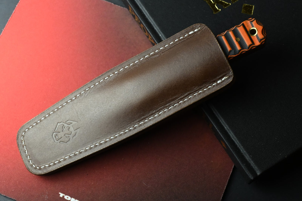 NEW Jack Wolf Vampire Hunter Mainline - Mountain Tiger G10 w/ Leather Sheath