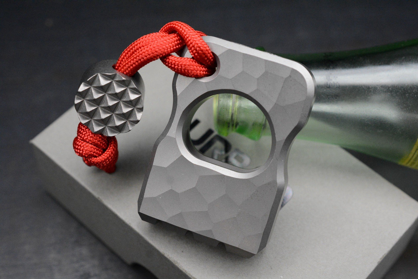 NEW Urban EDC x CadLab Bump Bottle Opener Titanium w/Curator Bead