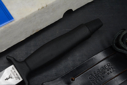 VINTAGE Paul Gerber 1979 MKII Survival Knive w/OEM Leather sheath & Box COMPLETE