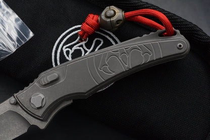 NEW Hawk Knives Talon M390 Full Titanium Inlay w/ Copperhead & Predator Patch