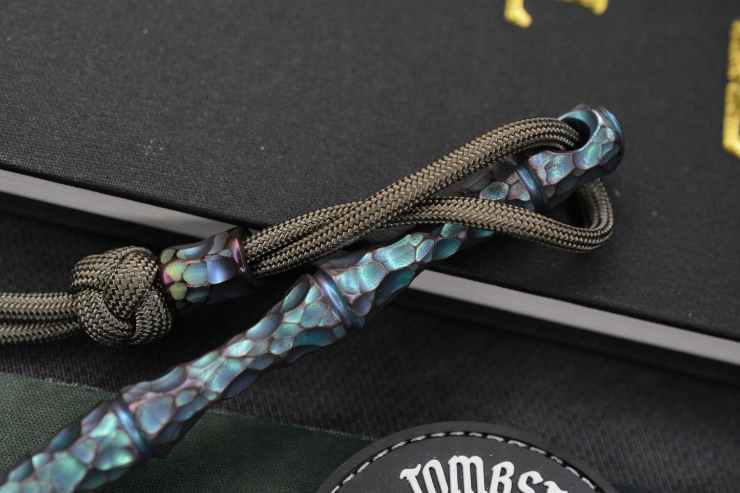 RARE Royal Creations Rock Spike -Ano Green & Purple Ti