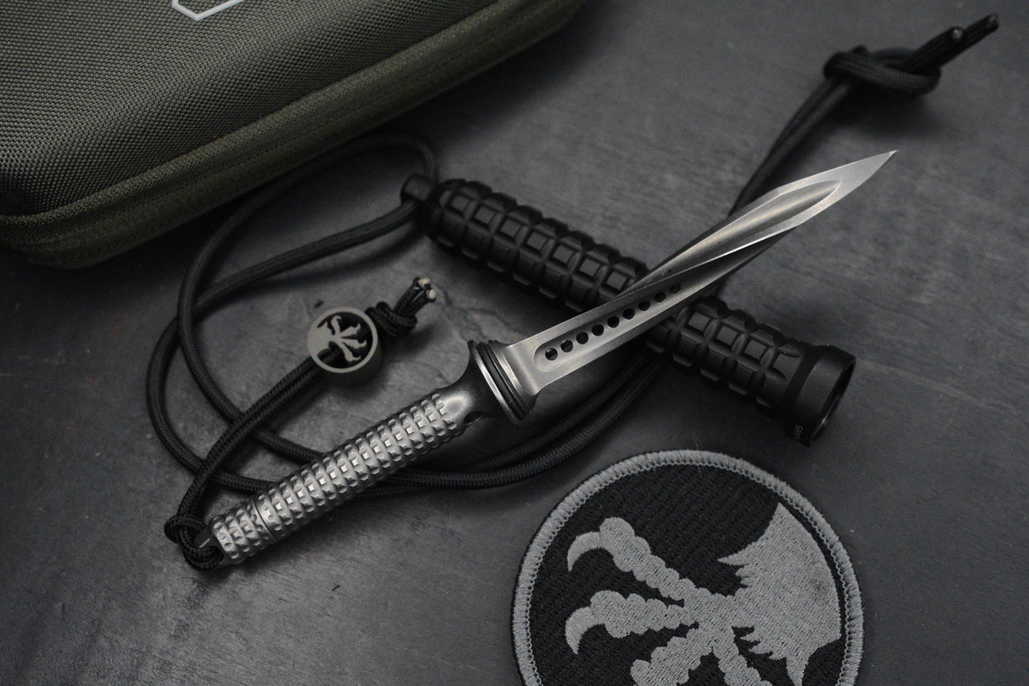 RARE Microtech Mini Jagdkommando 4” Tri Dagger Stainless SN 485 Discontinued