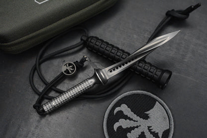 RARE Microtech Mini Jagdkommando 4” Tri Dagger Stainless SN 485 Discontinued