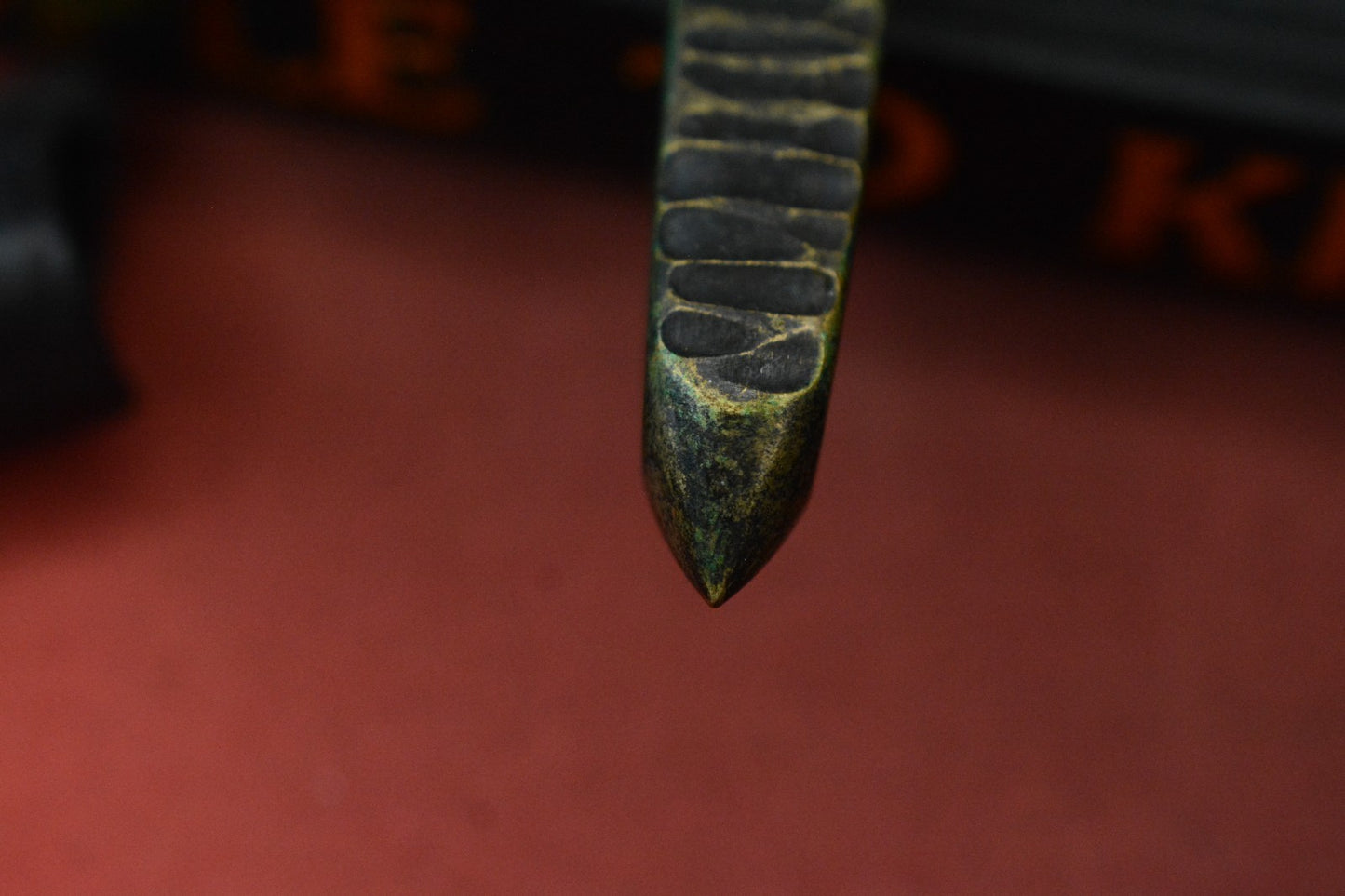 RARE++ Kopis x Urban XL Brass Black Worked “COFFIN NAIL” Tex-Etched Spike