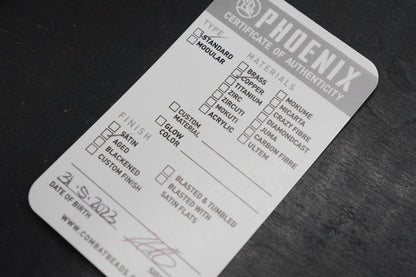 NEW Griffin Combat Rifle Phoenix Aged Copper Lantern Bead Re Playge Microtech