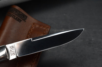 NEW Great Eastern Cutlery #P74525 Northfield Ivory Linen Micarta Pocket Fixie