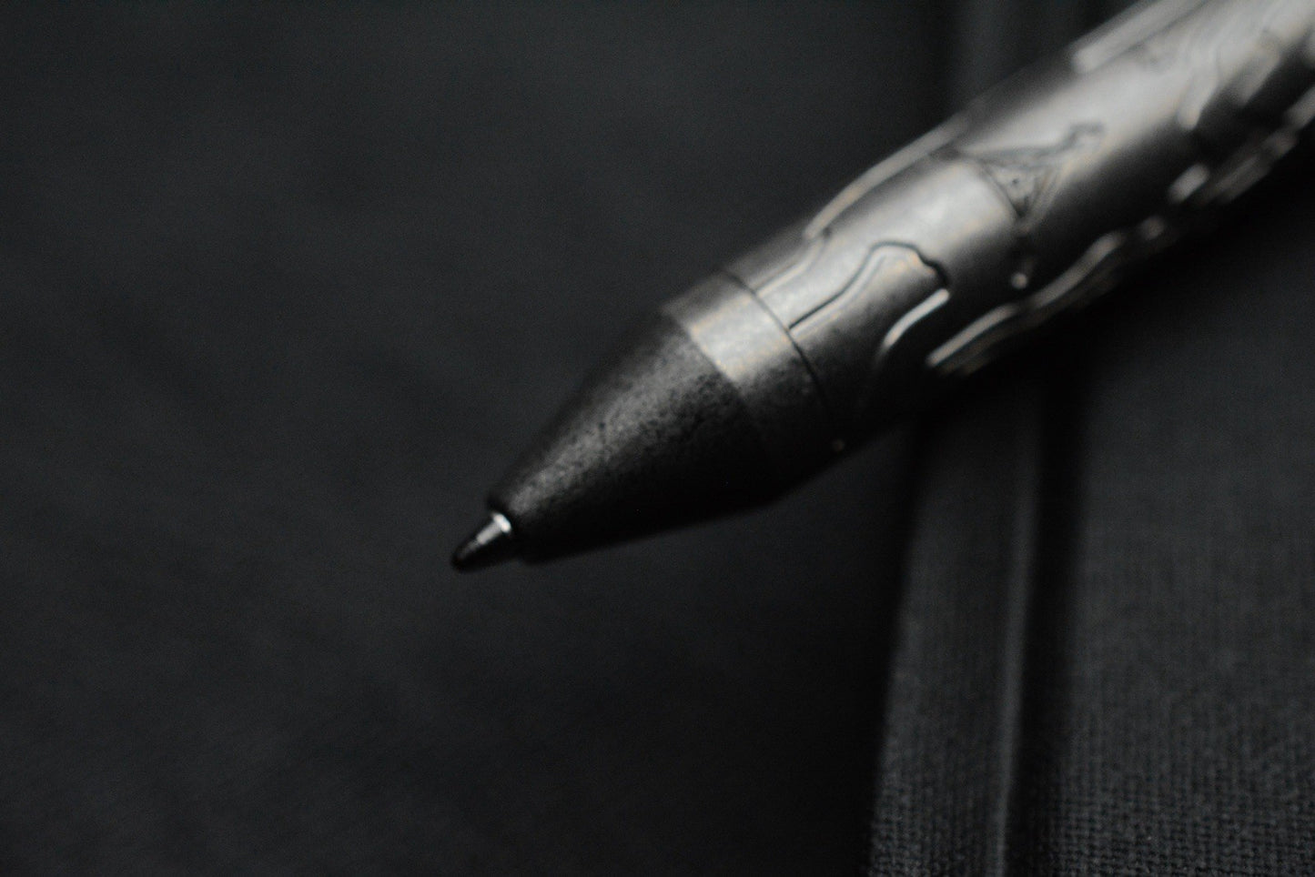 NEW Triple Aught Design x Fellhoelter TiBolt Pen - Mean Skull w/ TAD Patch