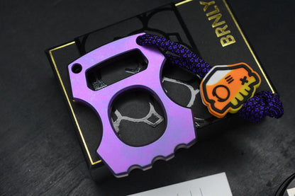NEW BRNLY Cypop Halloween Toothy Purple LE - Engraved Bottle Opener w/Skull Bead