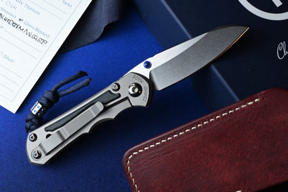 NEW Chris Reeve Small Inkosi - SW Insingo / Glass Blasted Ti /Blue Denim Micarta