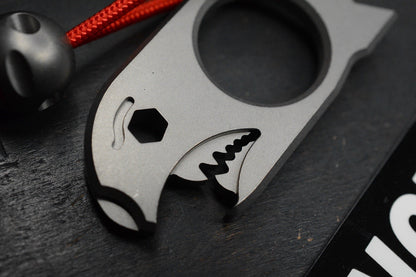 NEW Notorious EDC Baby Bomb - Stonrwashed Ti w/ Bonus Ti Bead