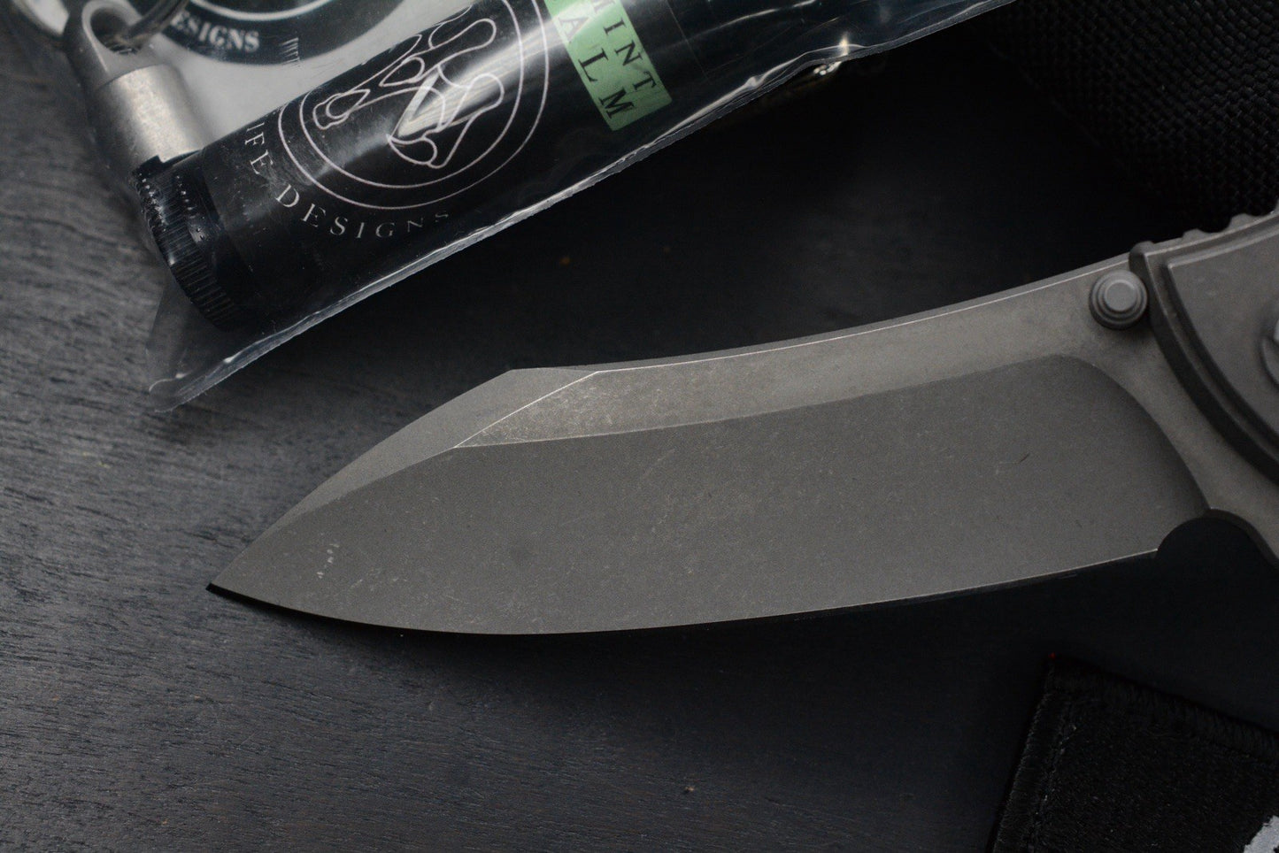 NEW Hawk Knives Talon M390 Full Titanium Inlay w/ Copperhead & Predator Patch