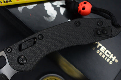 NEW Microtech Stitch-Ram-Lok Carbon Fiber Black DLC w/ Playge Skall & Wick Pack