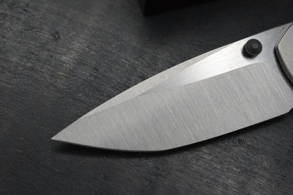 NEW Dalibor Bergam Asgard Ti Integral Handle / DLC Accents / M390 Blade w/ Patch