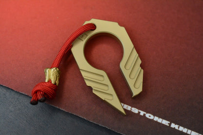 New Pharaoh EDC Matte Brass Bottle Opener w/ COA & Brass Molar Bead