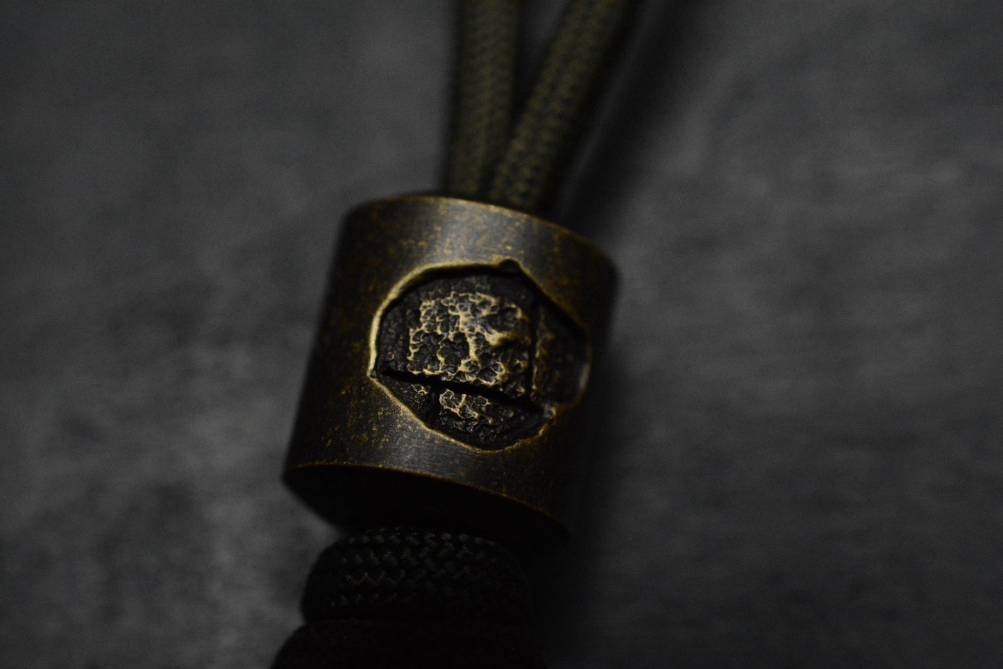 CUSTOM Cruz Design Inky EDC Brass -  Brick & Mortar Bead Re Playge Microtech