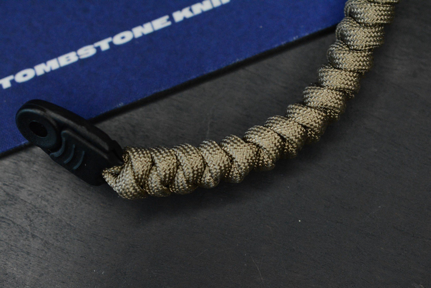 NEW Delicious Fist Bad Floss - Blue Steel Broken Molar Beads/ Green 20” Paracord