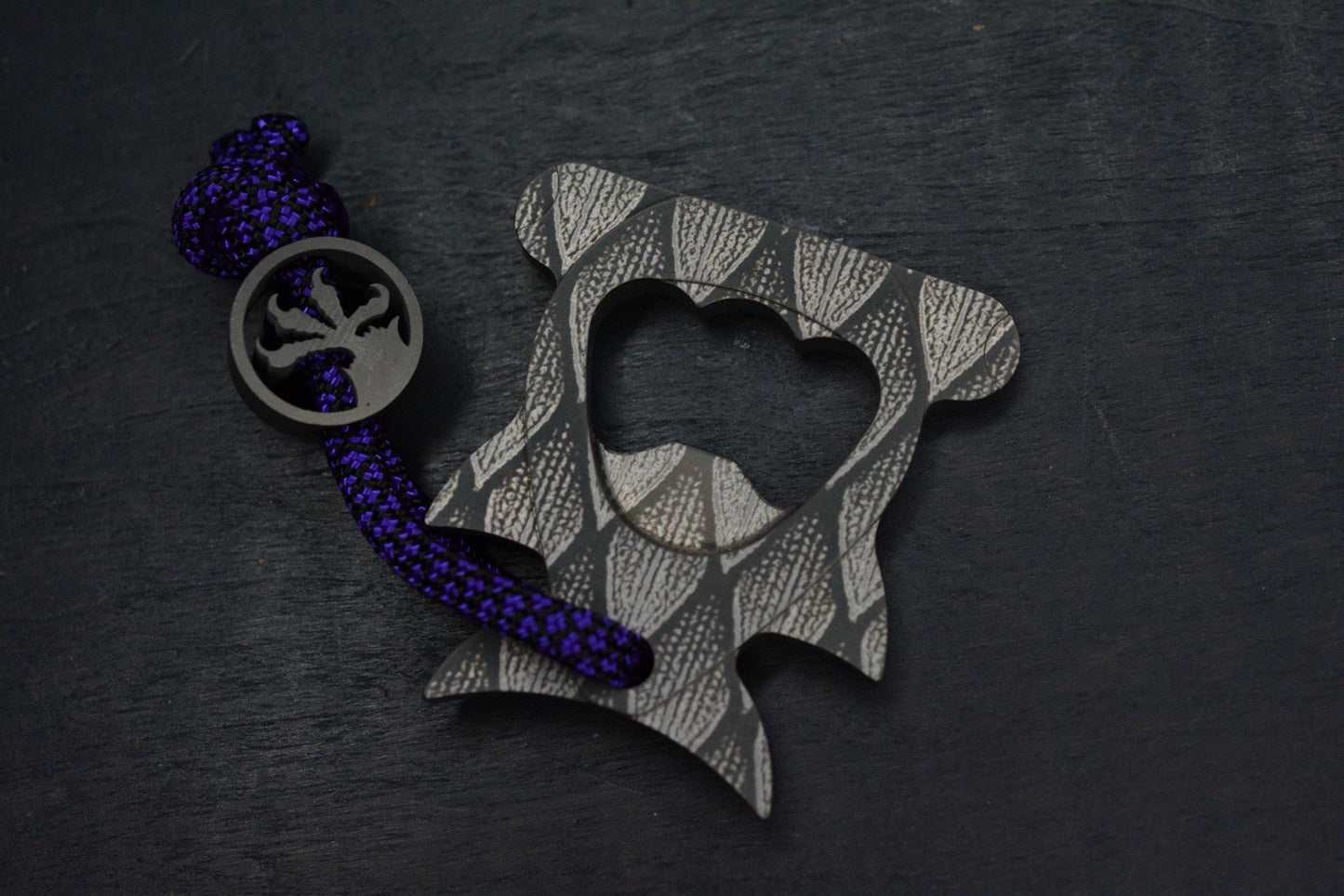 NEW Monterey Bay Hammerhead Bottle Opener - Titanium 2”x2” w/ Claw Bead