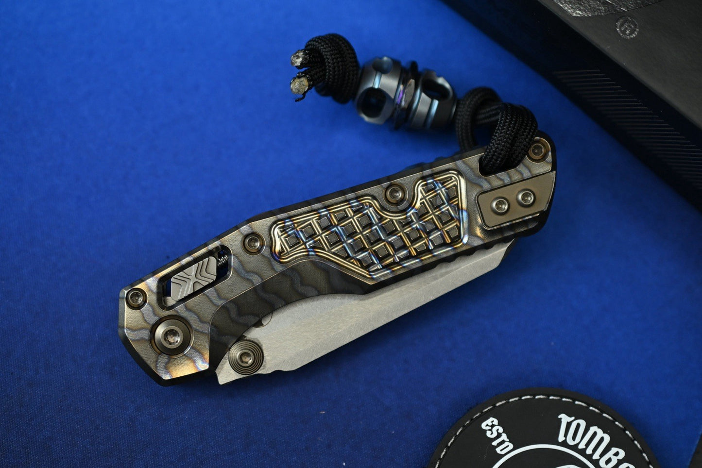 RARE Microtech Custom Flamed Ti Mini MSI “Masterpiece” w/ Custom Bead