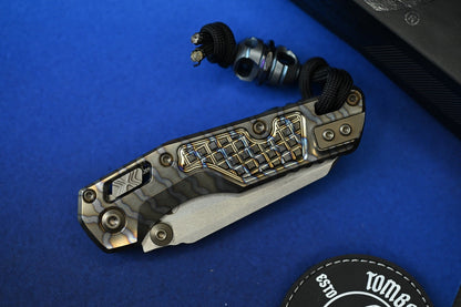 RARE Microtech Custom Flamed Ti Mini MSI “Masterpiece” w/ Custom Bead