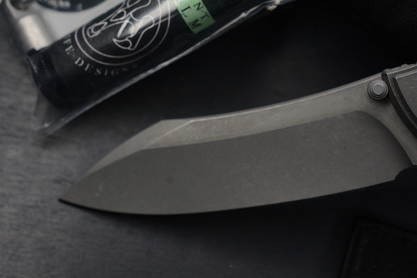 NEW Hawk Knives Talon M390 Full Titanium Inlay w/ Copperhead & Predator Patch