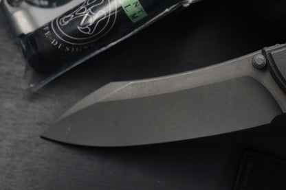 NEW Hawk Knives Talon M390 Full Titanium Inlay w/ Copperhead & Predator Patch