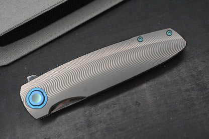 NEW Holt Bladeworks Outlaw - 4” M390 / Ridgeback Ti w/ Crystallized Ti Accents