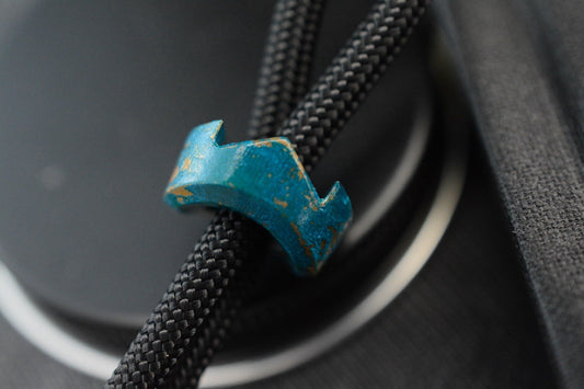 RARE WYSTE DESIGNS Crown - Blue Shipwreck Bronze Bead