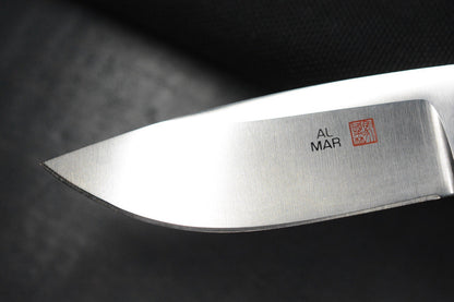 RARE++ Al Mar Personal BT Fixed Blade Satin Blade/ Titanwood Handle Seki Japan