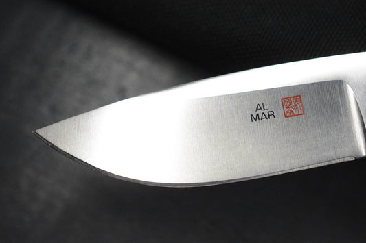 RARE++ Al Mar Personal BT Fixed Blade Satin Blade/ Titanwood Handle Seki Japan