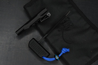 NEW Bastanelli Creations Ventilation Black PVD DC53 Spike w/ Micarta Bead