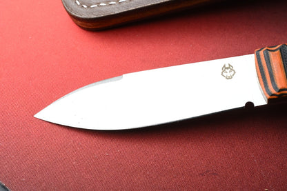 NEW Jack Wolf Vampire Hunter Mainline - Mountain Tiger G10 w/ Leather Sheath