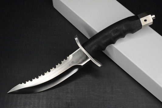 RARE+ Al Mar Knives Seki Japan Warrior Fixie Satin Blade /Rubber Handle