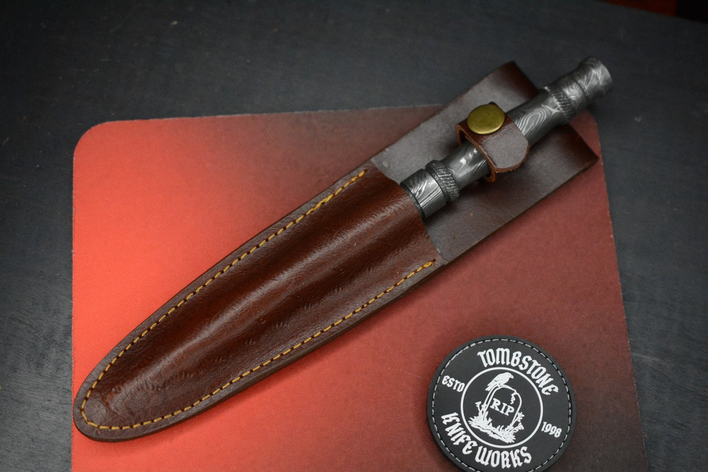 RARE Renaissance Customs Hand Forged Premium Tri Blade Fixie - Twisted Damascus