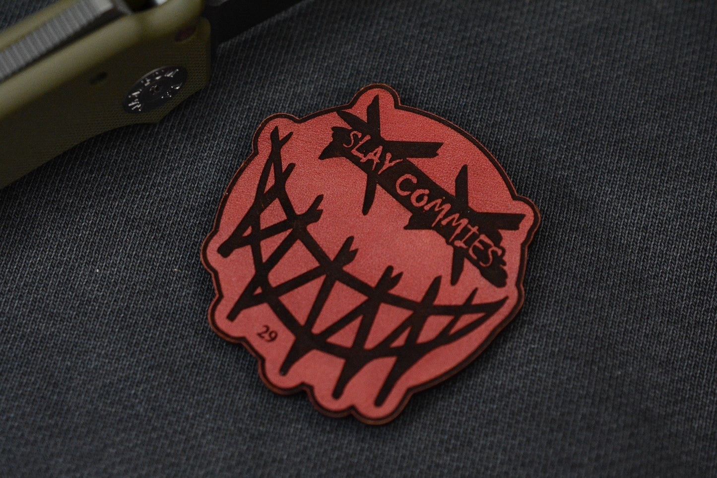 NEW Demko AD22 Shark Foot Magnacut - OD Green G-10 w/ Molar Bead & Patch