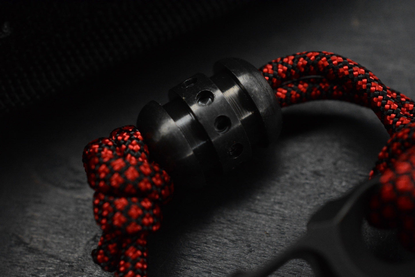 RARE++ Custom Knife Factory KEK Slipjoint - Black DLC / M398 w/ Zirc Droid Bead