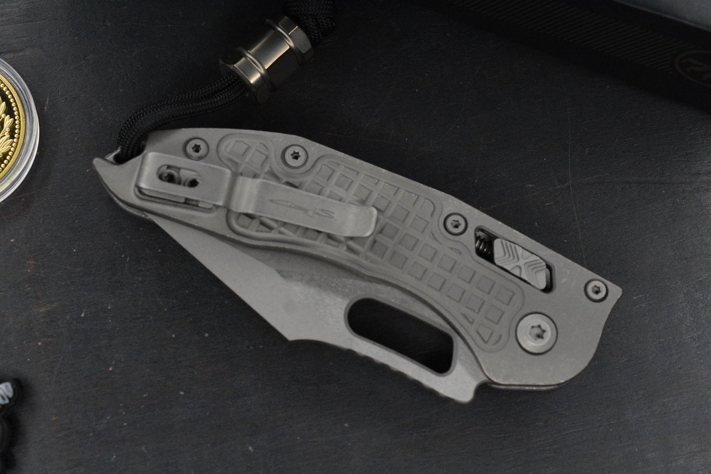 NEW Microtech Manual Stitch Marfione Select - Full Ti/ Frag w/ CKF Bead + More
