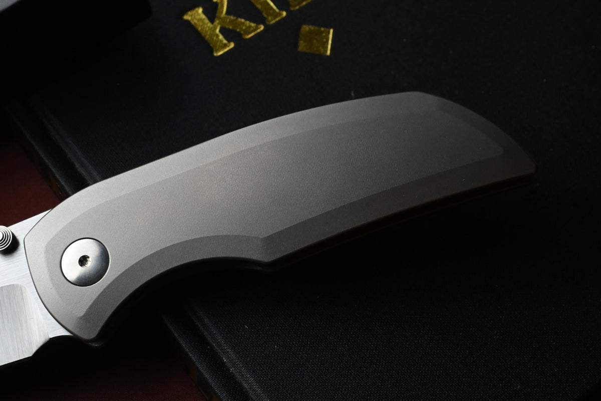 RARE Dalibor Bergam Arrakis - Titanium Zirablast / Satin S90V Blade SN# 10