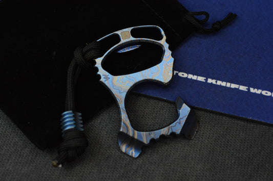 NEW Triple Aught Design Rook TAD Edition SW Blue Ti Bottle Opener w/ Bead