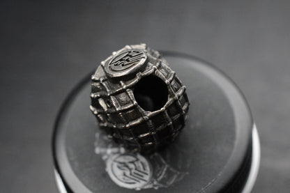 NEW Griffin Combat Dead Sergeant Sterling Silver Skull Bead - Hi Detail