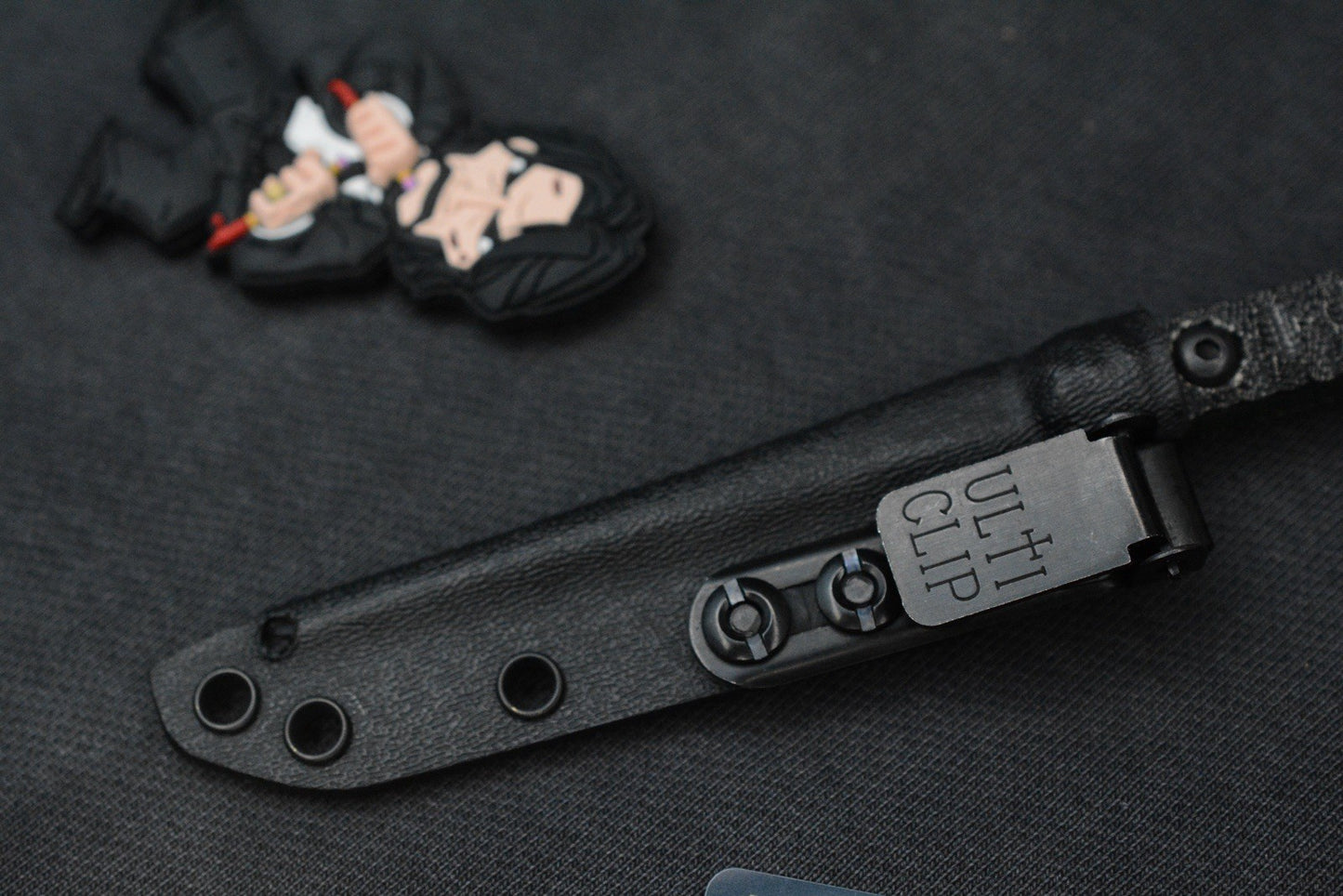 RARE Half Face Cardiac Spike Black Micarta / Highland Green G10 w/ Wick Pack