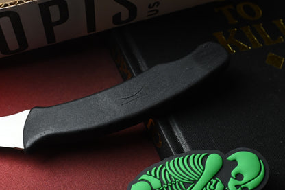 RARE Ed’s Manifesto & Kopis Designs Sneakreaper Elvia Field Knife Black /Polish