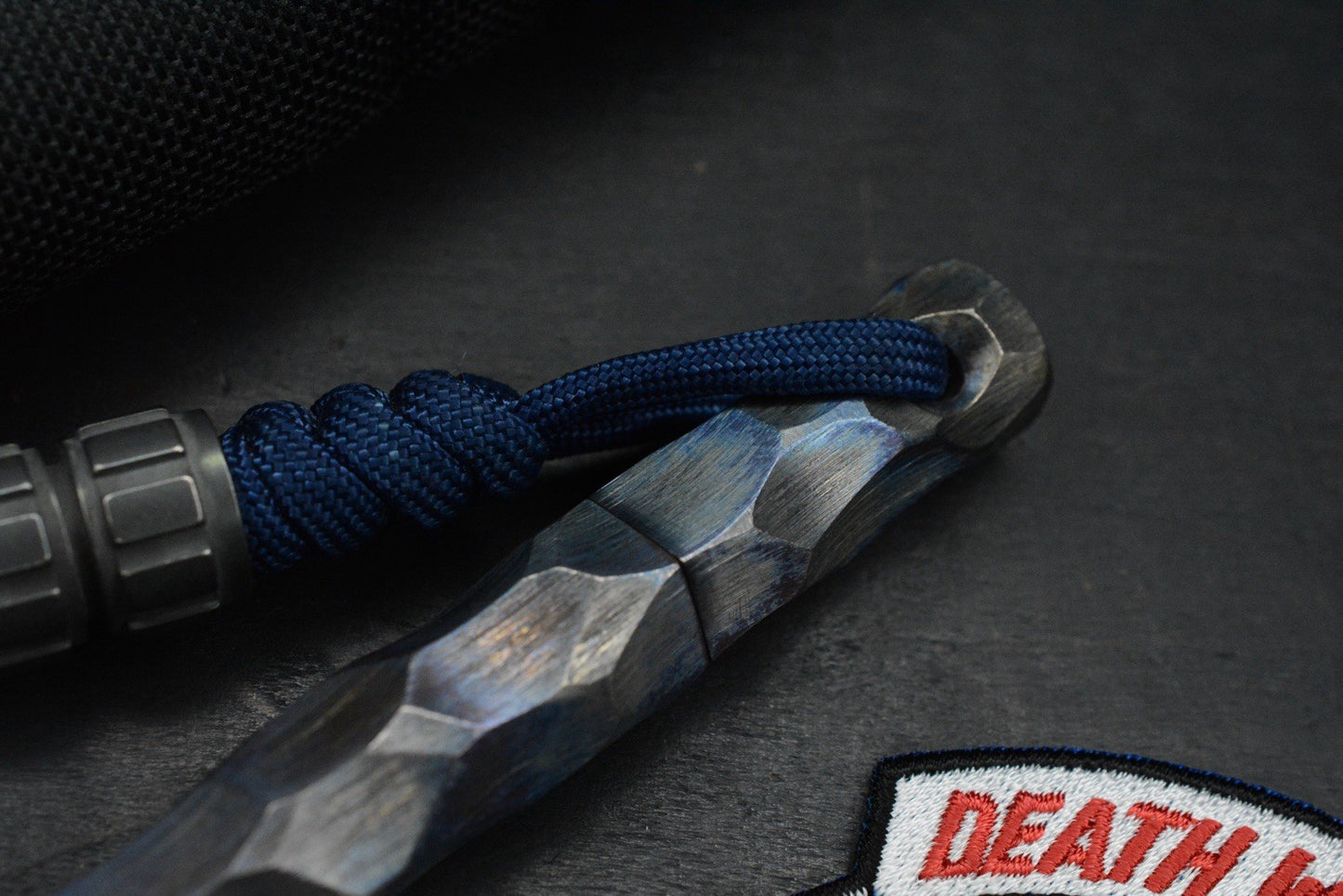RARE 1 Of 1 Death Spike - Screw In Ice Pick - Rock Finished Ano w/ Custom Bead