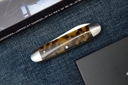 NEW Jack Wolf Gateway Equal End - Tortoise Shell Kirinite /Belt Satin Spearpoint