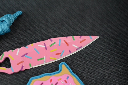 NEW Dessert Warrior SOCP Donut Dagger w/ 2X Donut Beads & Patch