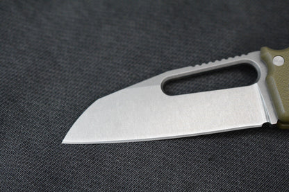 NEW Demko AD22 Shark Foot Magnacut - OD Green G-10 w/ Molar Bead & Patch