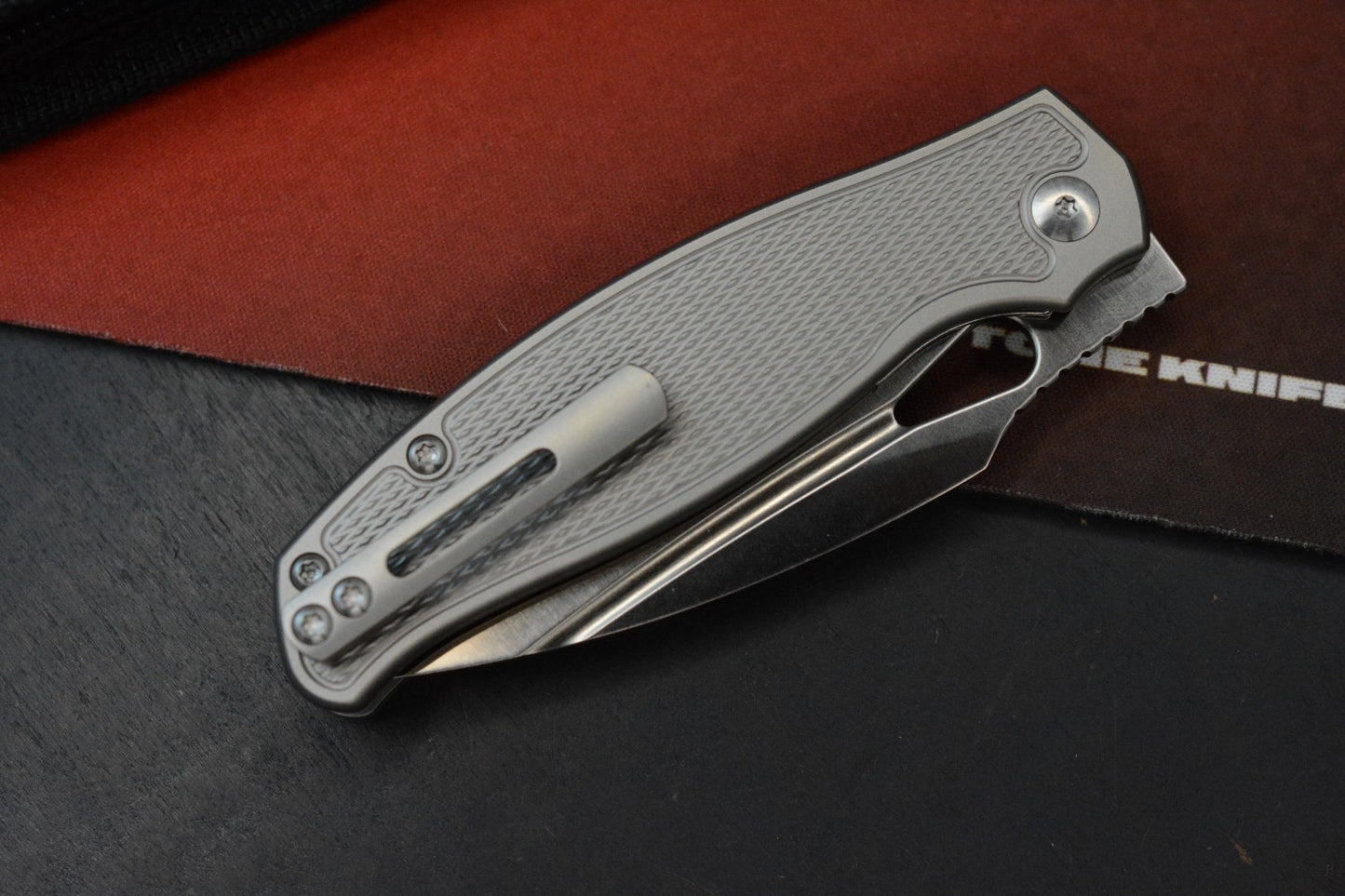 NEW Monterey Bay Knives Wolverine Diamond Plate Ti- S90V Blade SOLD OUT