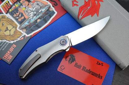 NEW Holt Blade Works Renegade - Ridgeback Ti/ Black Timascus / Ano HDW w/ COA