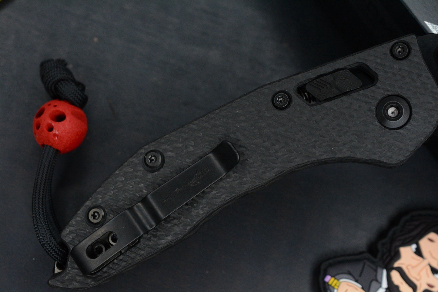 NEW Microtech Stitch-Ram-Lok Carbon Fiber Black DLC w/ Playge Skall & Wick Pack