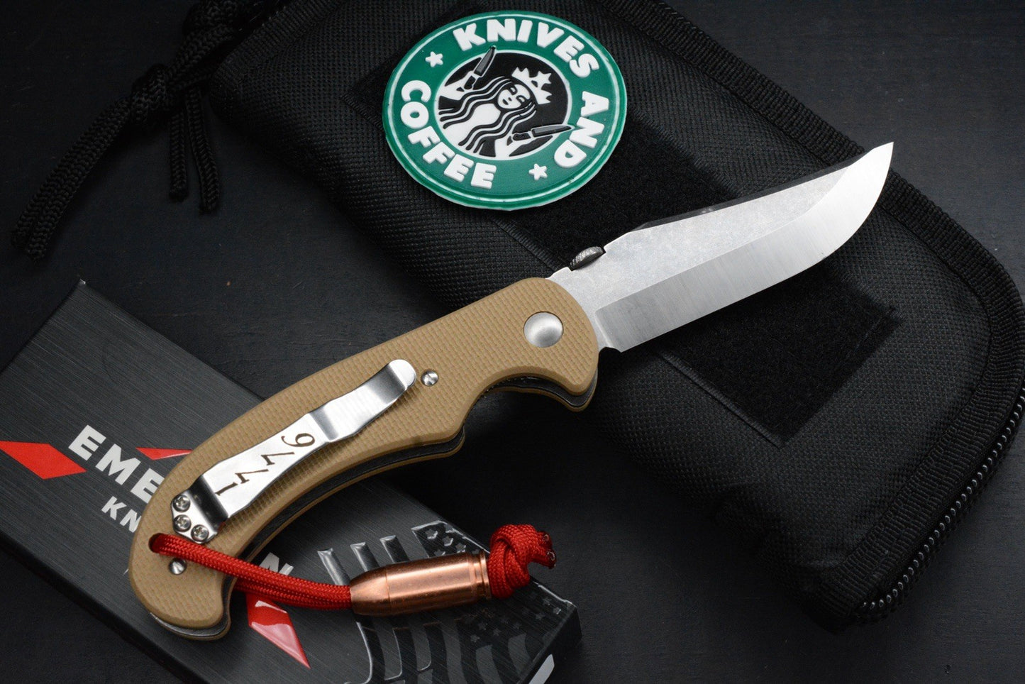 RARE Emerson “Collector Series” 1776 3.7” V Grind Magnacut / G10 w/ EXTRAS